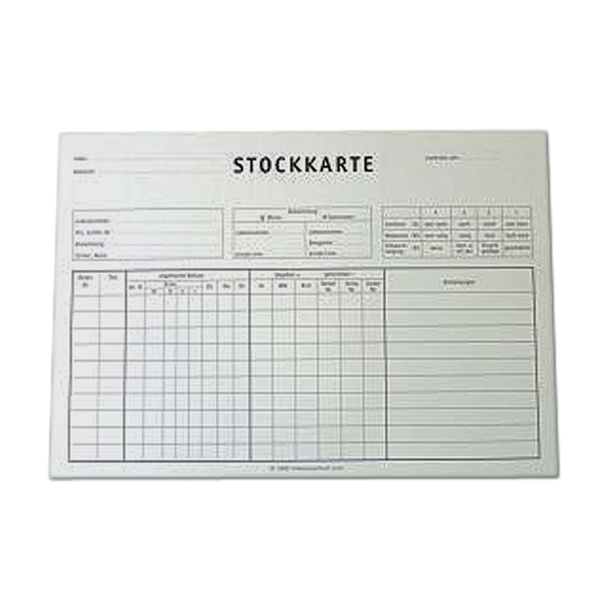 Stockkarte