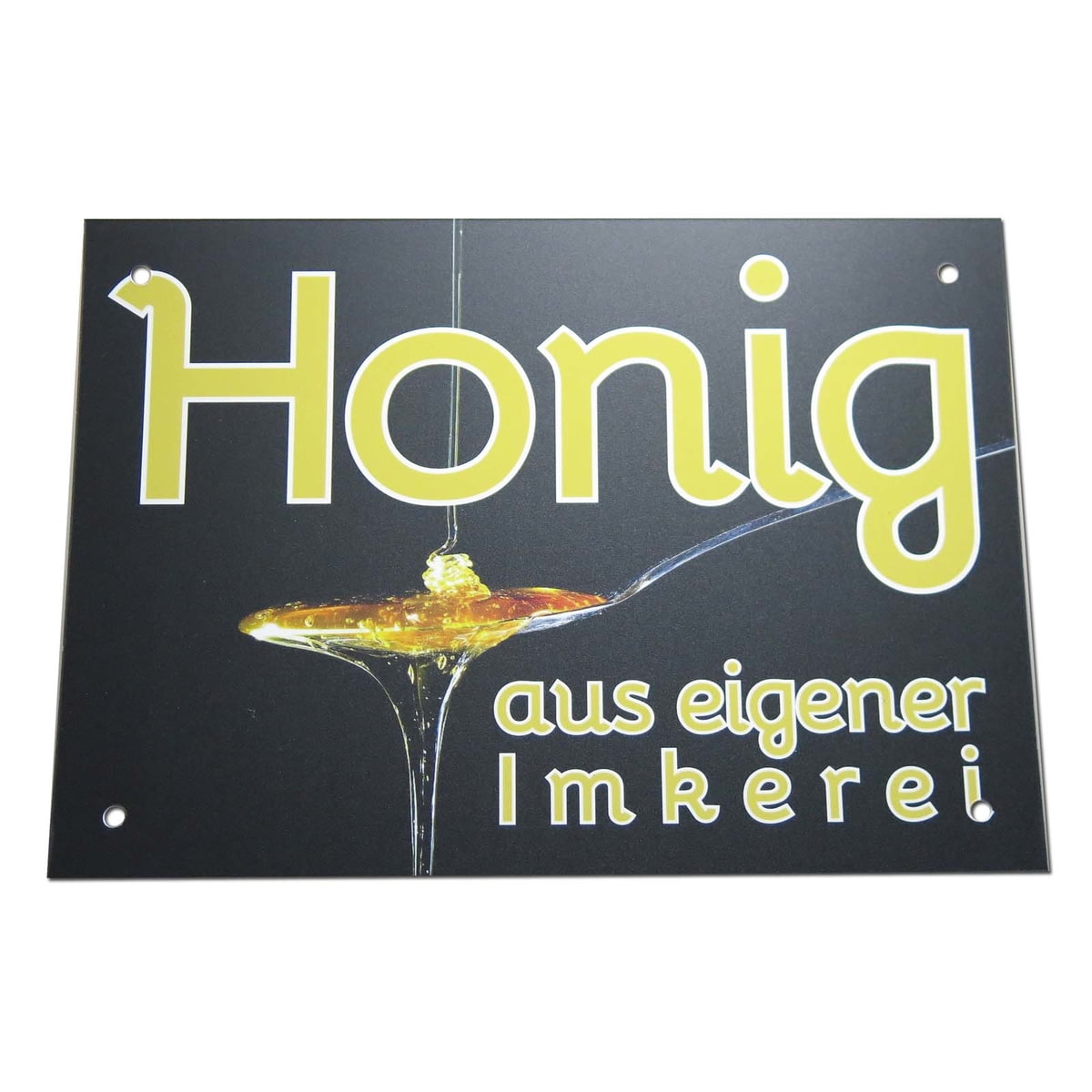 Werbetafel bunt "Honig aus eigener Imkerei" 