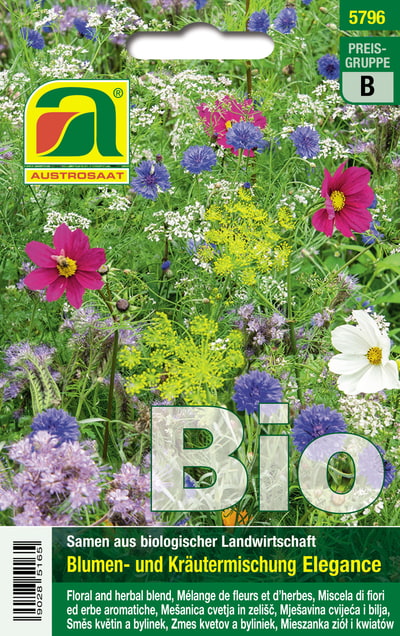 Bio Blumen + Kräutermischung Elegance