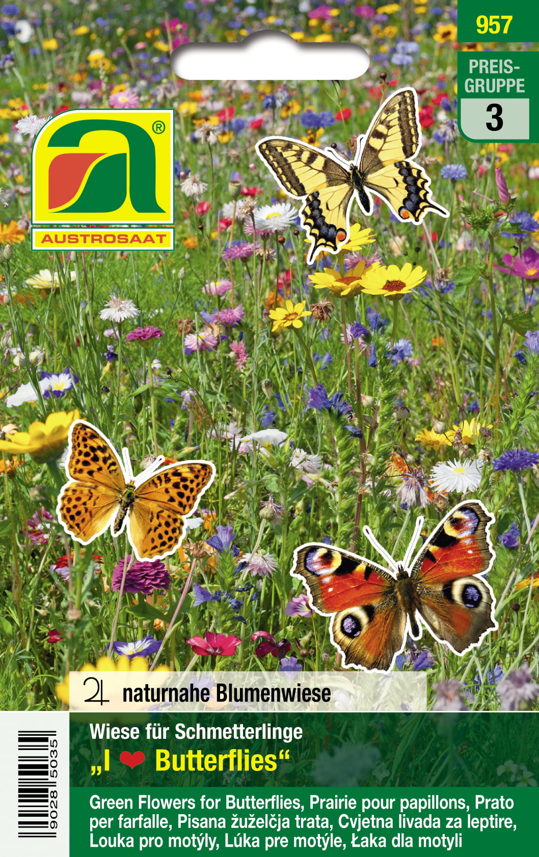 Blumenwiese für Schmetterlinge