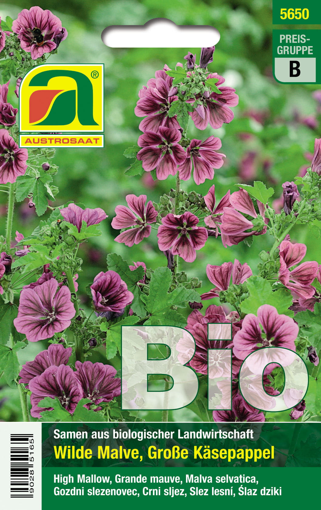 Bio Wilde Malve, Große Käsepappel