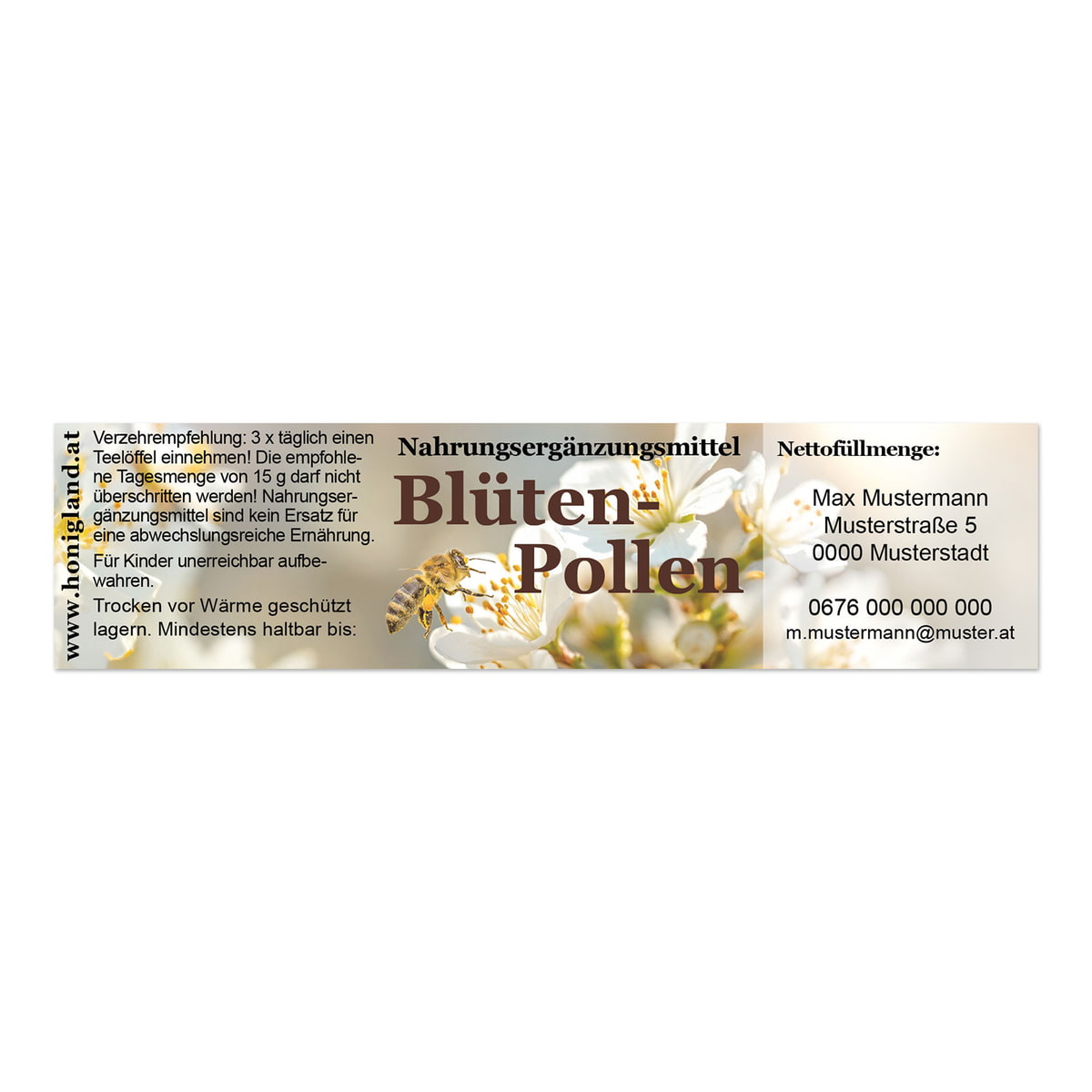 Blüten-Pollen Etiketten