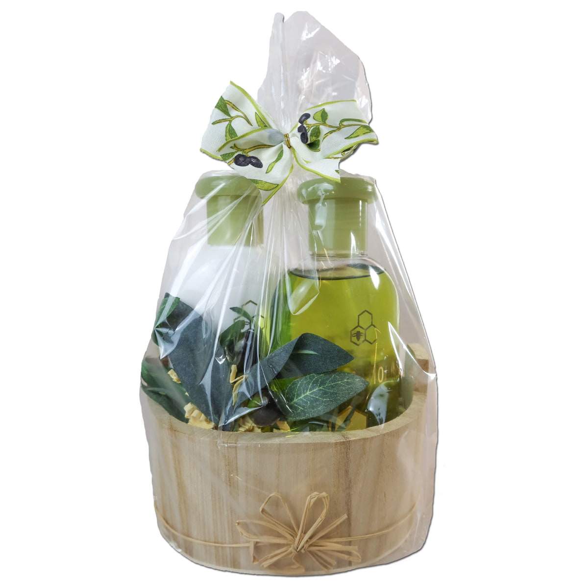 Geschenkset Olive im Holzzuber