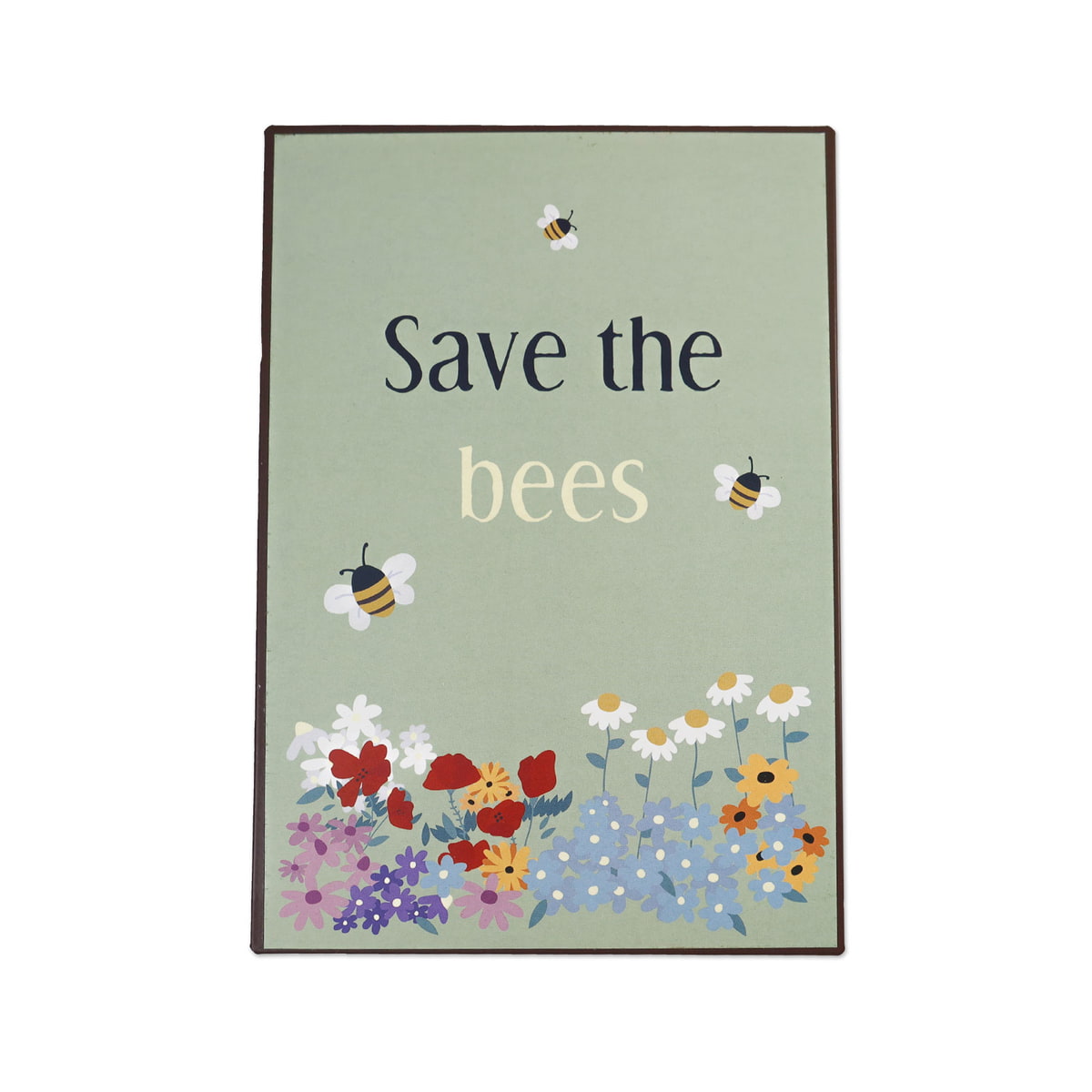Metallschild "Save the bees"