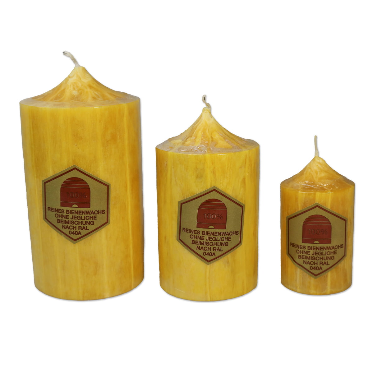 100% Bienenwachs Kerze Stumpen 