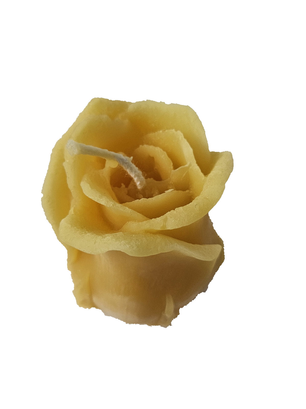 Bienenwachs Kerze Rose klein