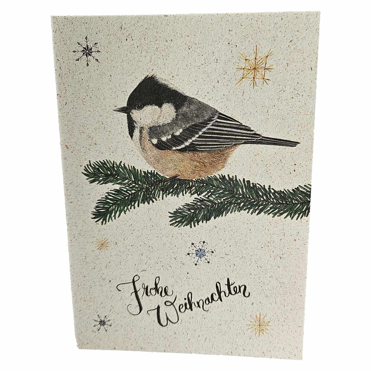 Weihnachtskarte Meise